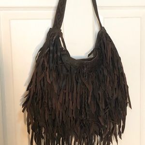 Lucky Brand Leather Fringe Purse